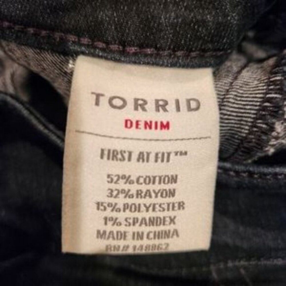TORRID jegging dark wash skinny denim high rise jeans size 20T tall - Picture 4 of 9